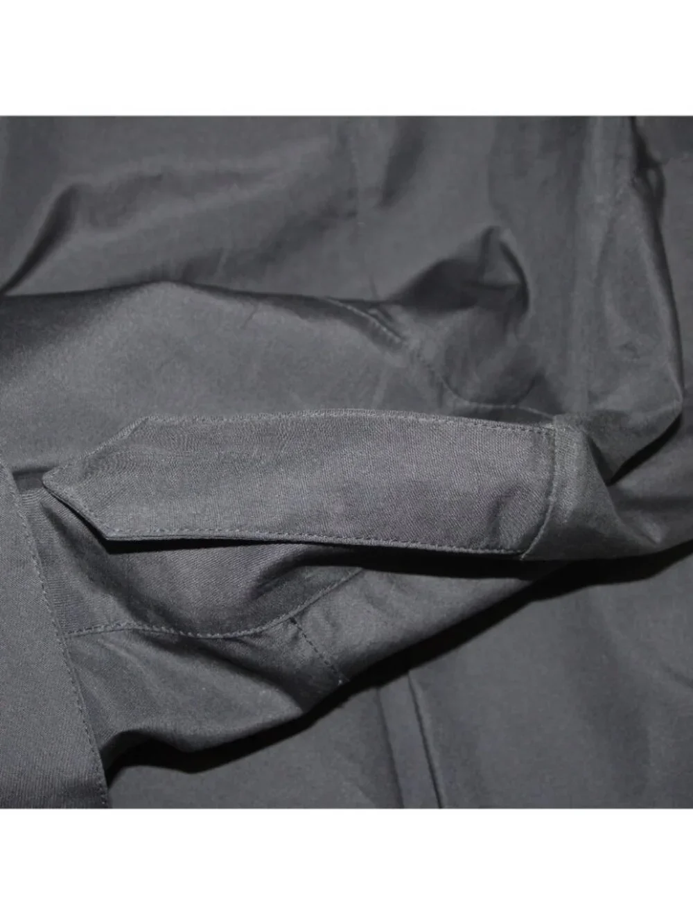 Burberry Dress Sz 12 Navy Blue Pockets Pleated Collared 100% Cotton Dress - Picture 14 of 16